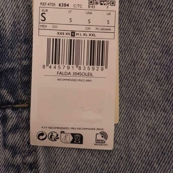 Mango denim midi skirt - Picture 2 of 4